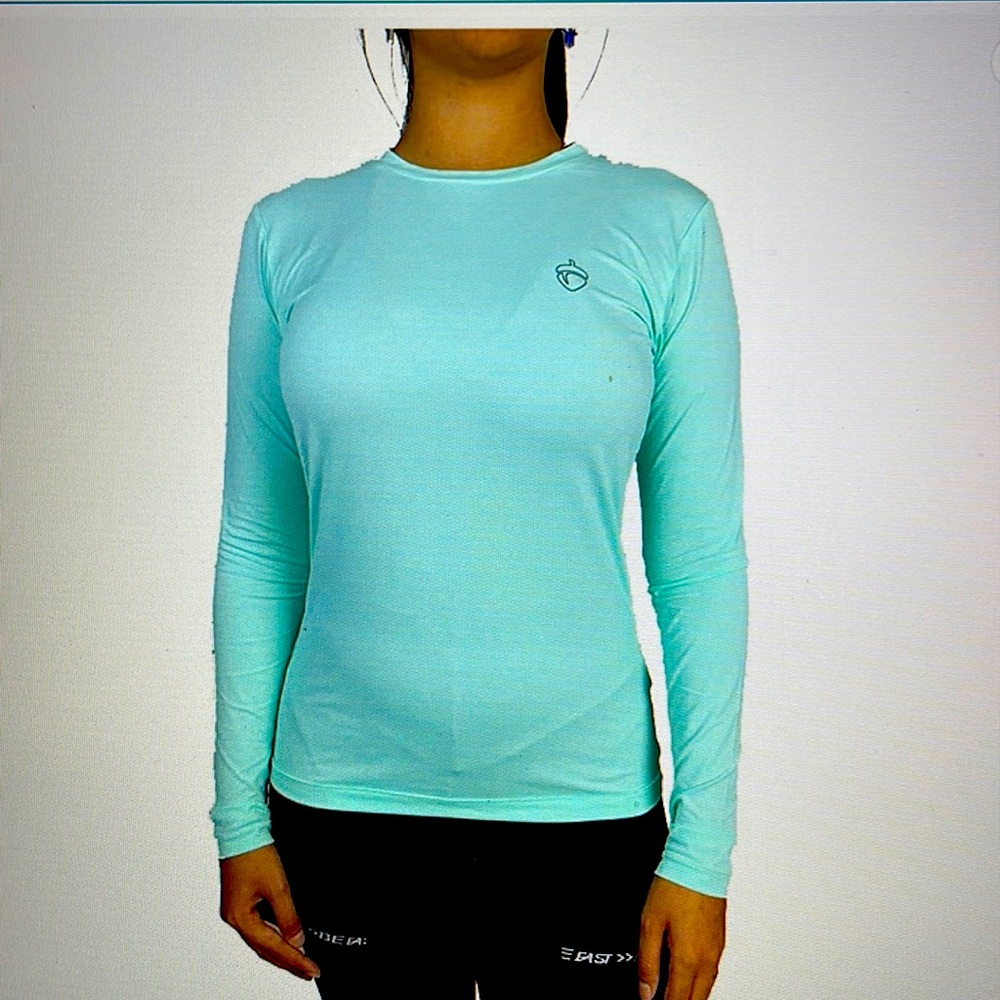 Long Sleeve Women's Swim Rash Guard - Mint